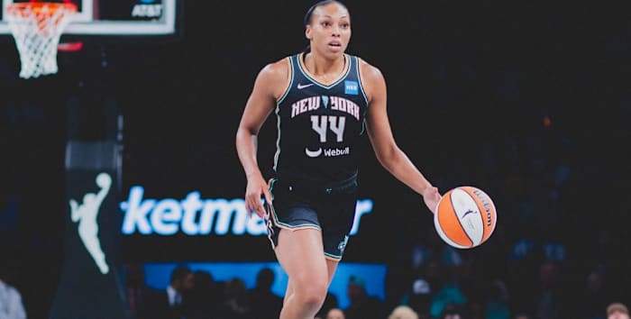 Laney joined the Liberty in 2021 after winning the Most Improved Player Award with the Atlanta Dream